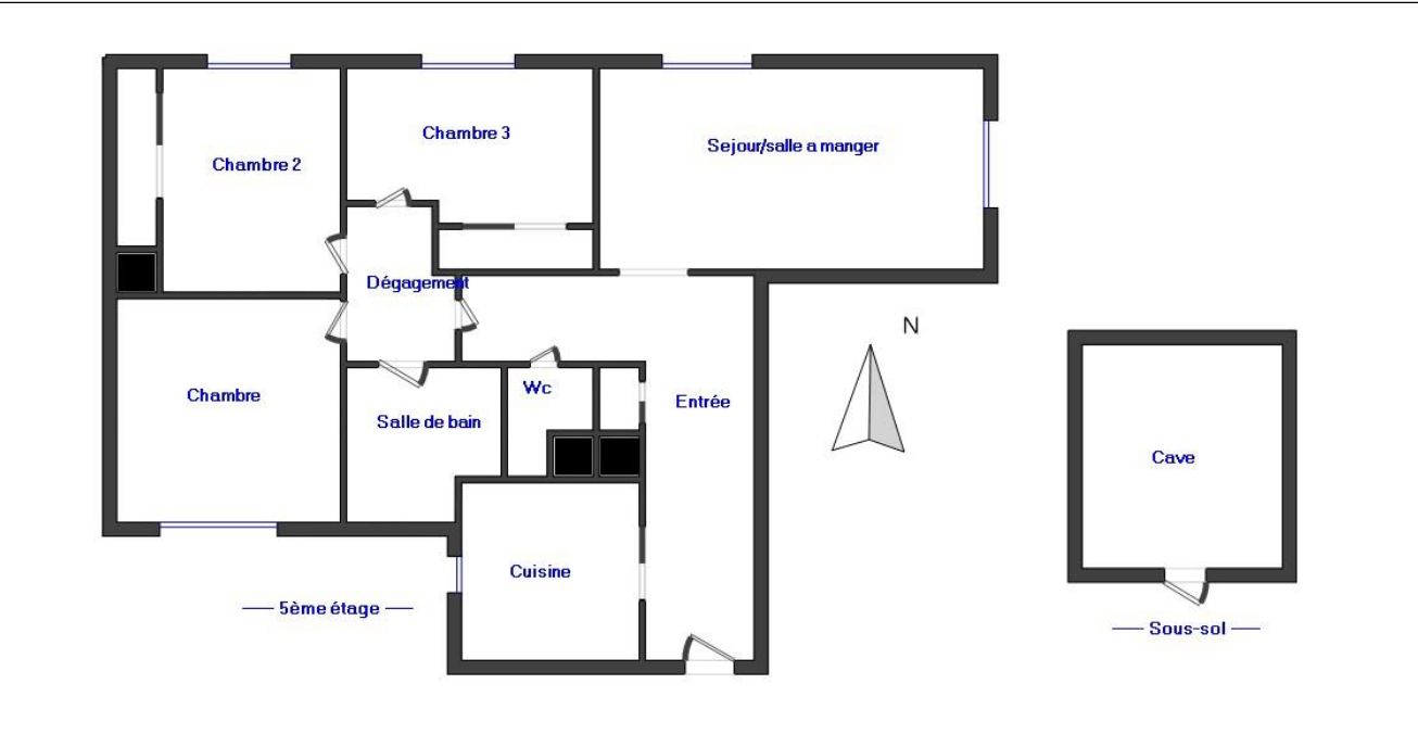 SAINT-MAUR-DES-FOSSES Appartement 81m² - 4 pièces - à Saint- Maur-Des faussées 1