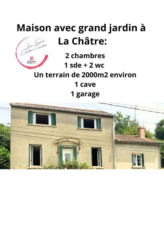 LA CHATRE Maison La Chatre 3 pièce(s) 96 m2 terrain 2000m2 environ 1