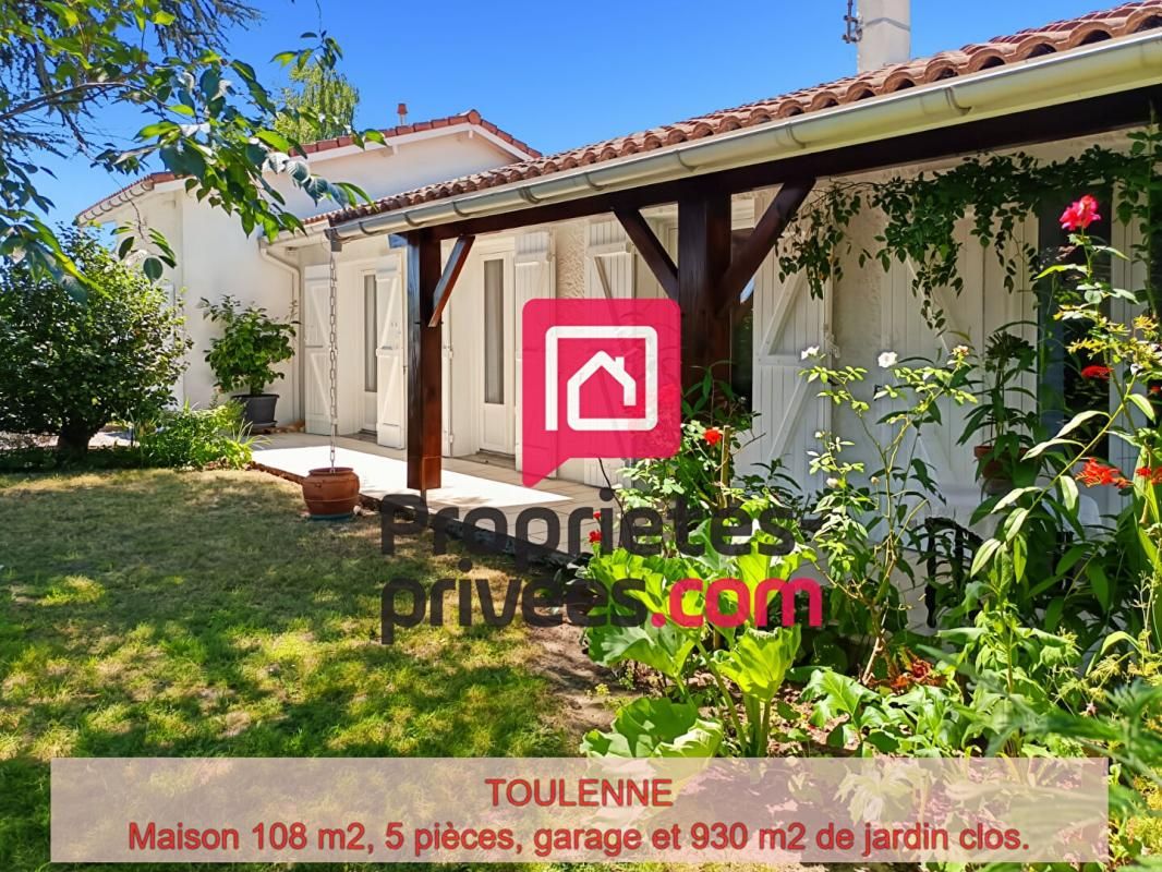 TOULENNE Maison  individuelle 120 m2, 5 pièces, garage et jardin clos 2