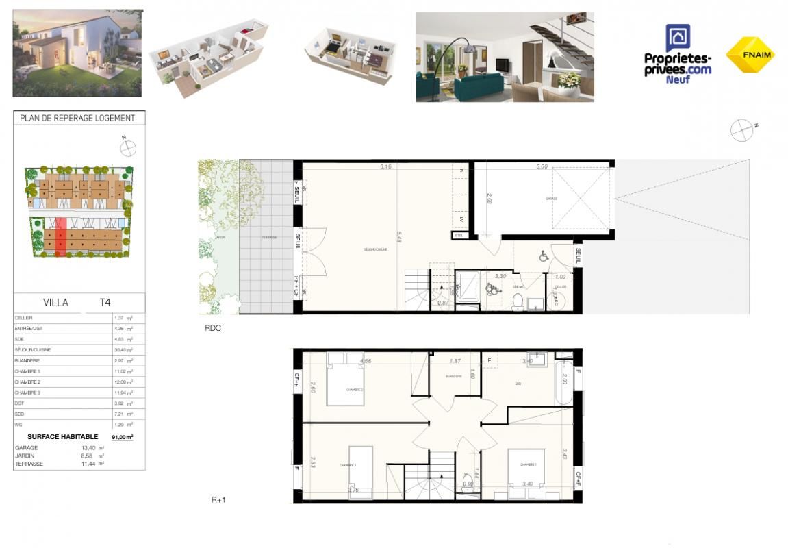 NARBONNE Maison T4 contemporaine avec jardin privatif, Quartier résidentiel à Narbonne 4