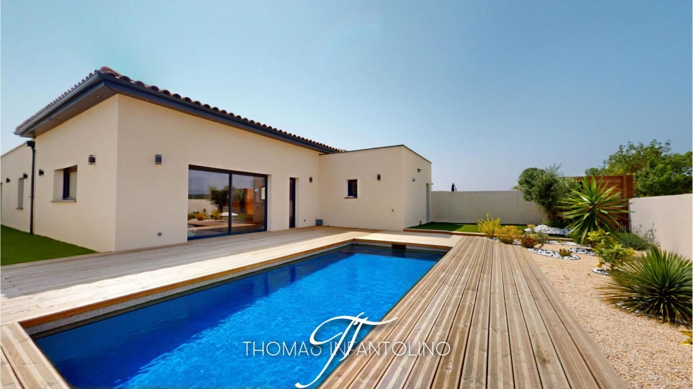 PENNAUTIER EN EXCLUSIVITE - VILLA 130 M2 - 3 CHAMBRES - SALLE DE BAIN - SALLE D'EAU - GARAGE - PISCINE 1