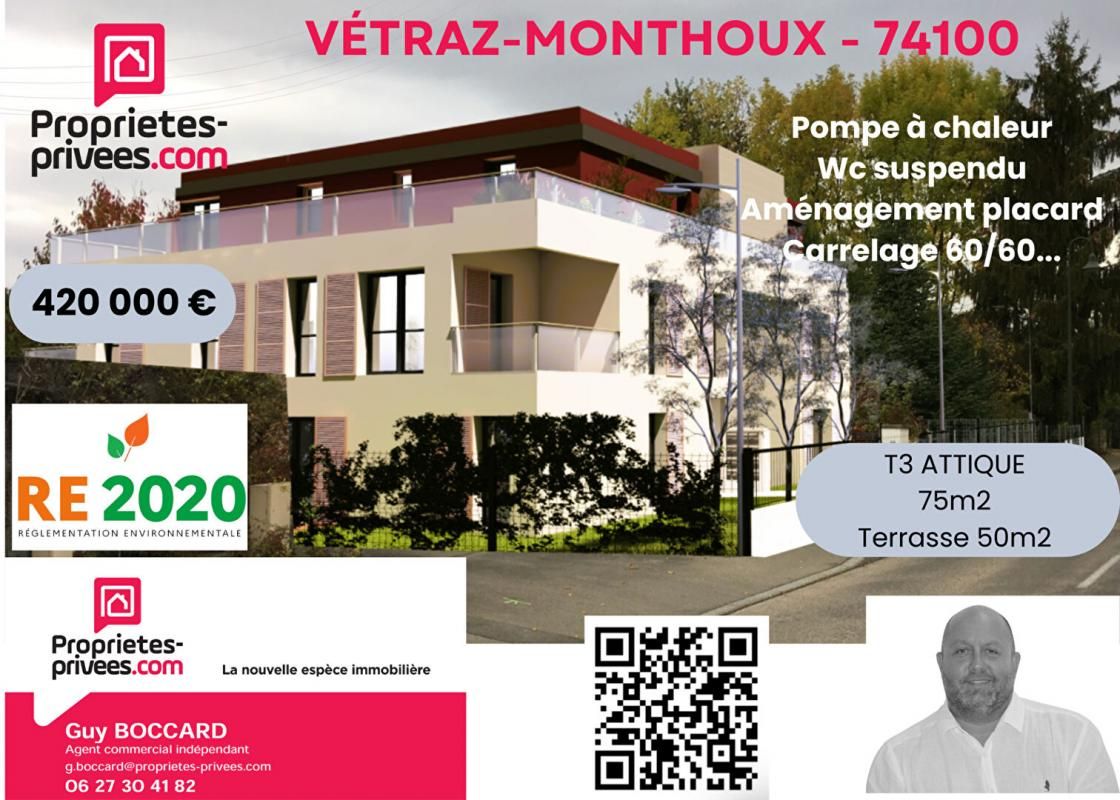 VETRAZ-MONTHOUX Hte Savoie - Vétraz Monthoux - T3 Attique 1