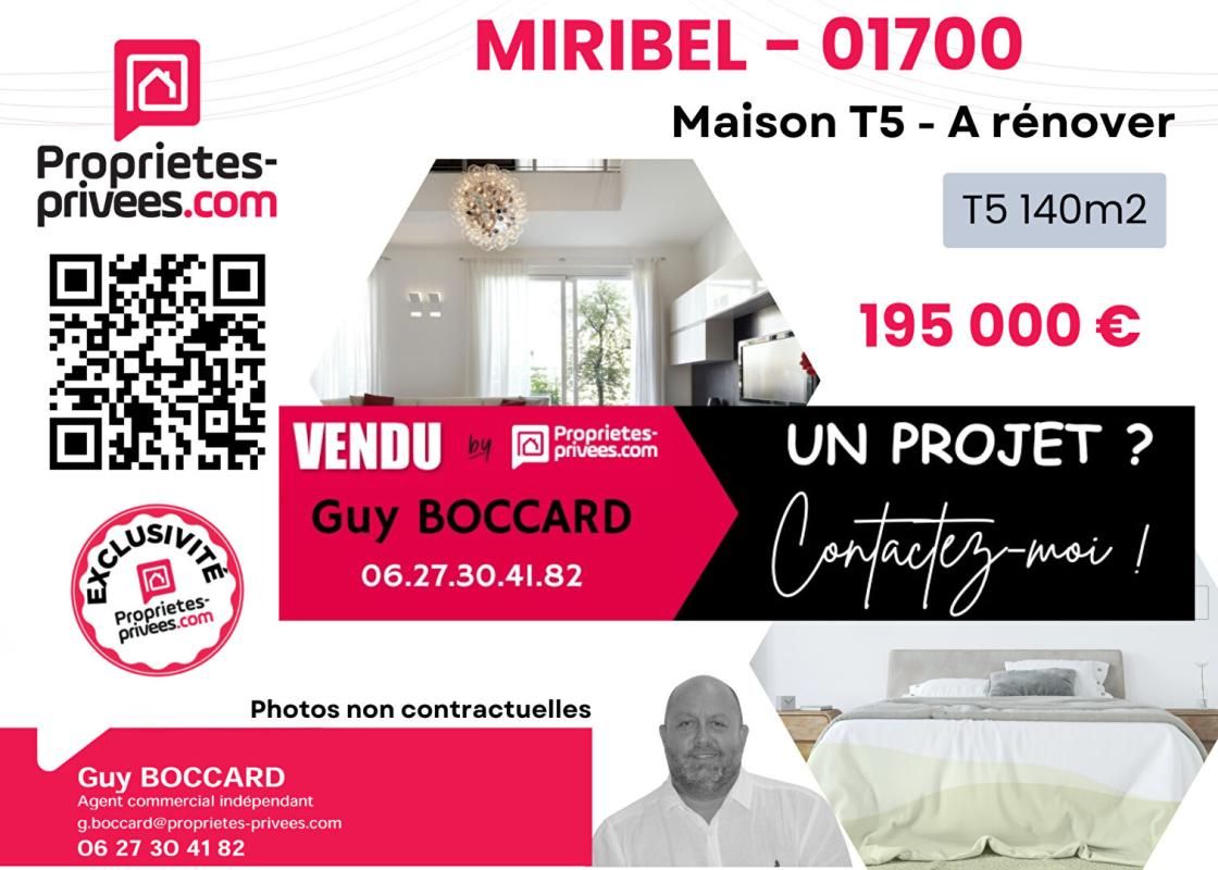 Maison Miribel 3 pièce(s) 130 m2