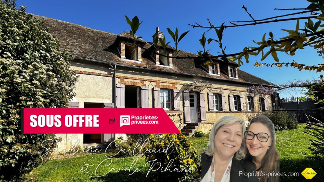 14 MN HOUDAN - Maison ancienne - 4 chambres - bureau - potentiel - cave - terrain  500m² - 275000 euros HAI