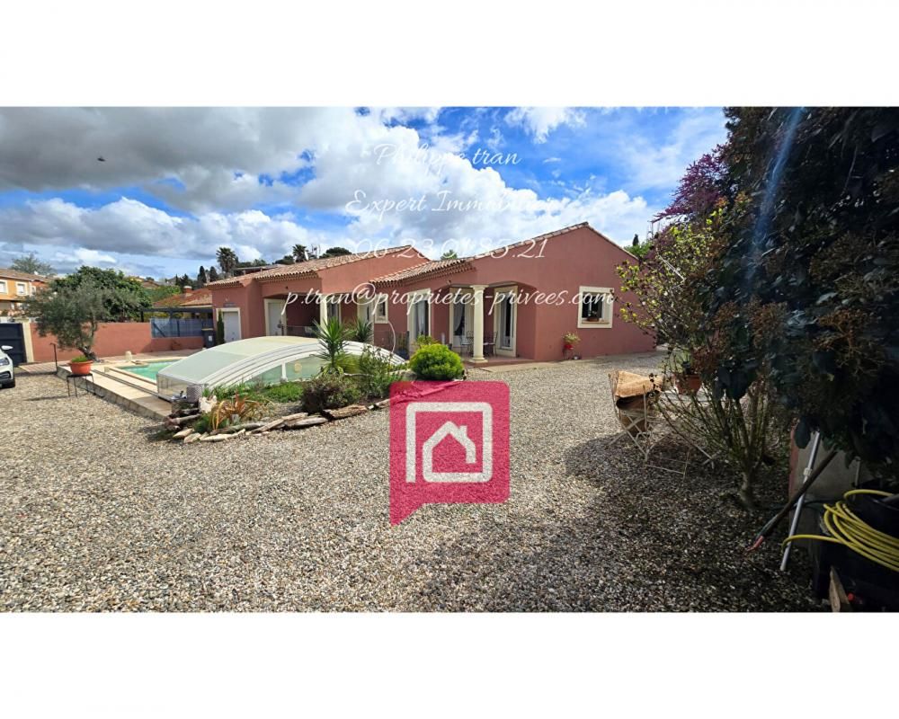 BEZIERS VILLA T4 PLAIN PIED EN PLEINNE PLEINE NATURE