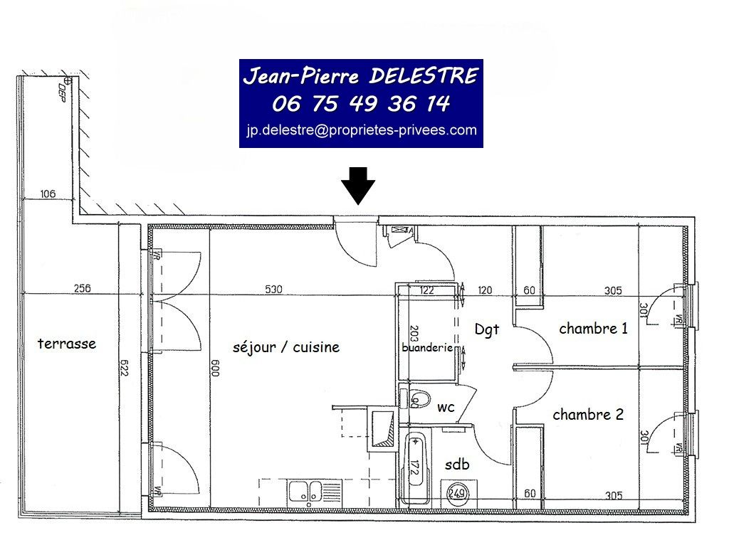 GRENOBLE APPARTEMENT 3 PIECES  de 67 m² TERRASSE SECTEUR JEAN PERROT - GRENOBLE 4