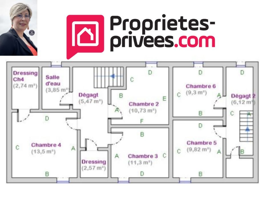 LANGUENAN CÔTES D'ARMOR -22130 - LANGUENAN - BELLE MAISON EN PIERRE DE 180M2 AVEC 6 CHAMBRES ET 33 300M2 DR TERRAIN 3