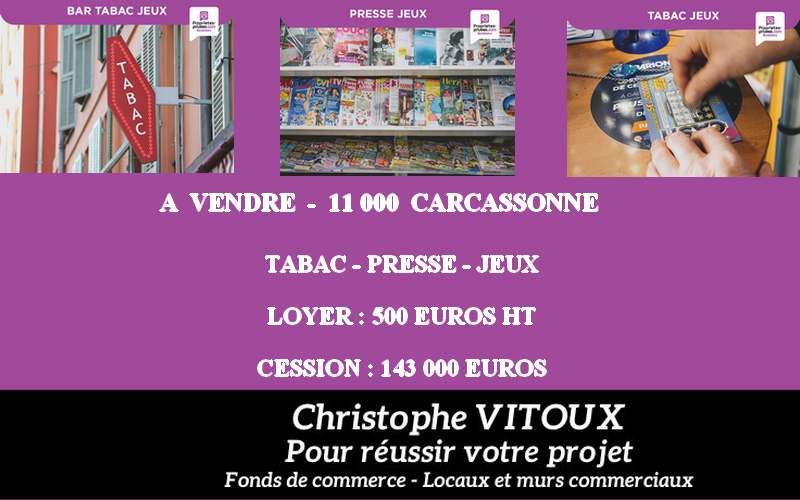 CARCASSONNE 11000 CARCASSONNE - Tabac, Presse, Jeux, PMU 1