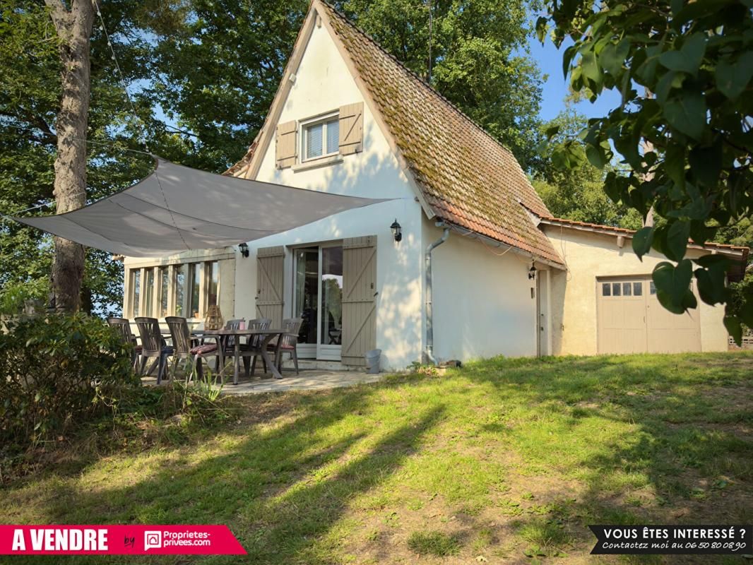 Droisy (27320) - Maison traditionnelle 91 m² - 5 pièces avec terrasse, garage et terrain boisé
