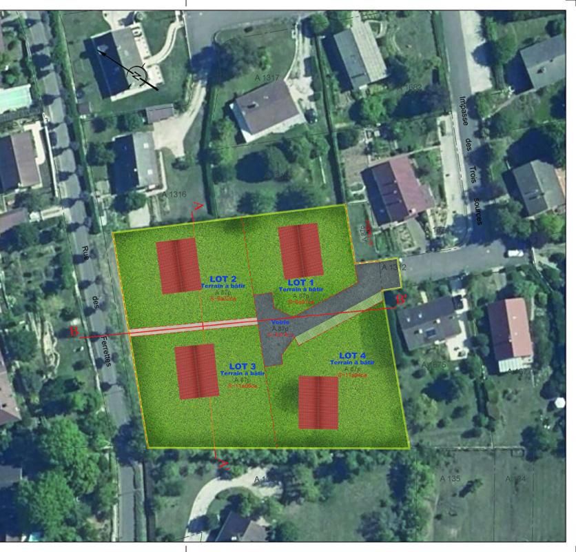 MALAIN Terrain constructible et viabilisé à Malain 932 m2 1