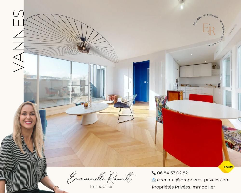 VANNES Appartement T5 d'exception de 102 M² avec garage, parking, 2 caves et balcon. VANNES CENTRE 1