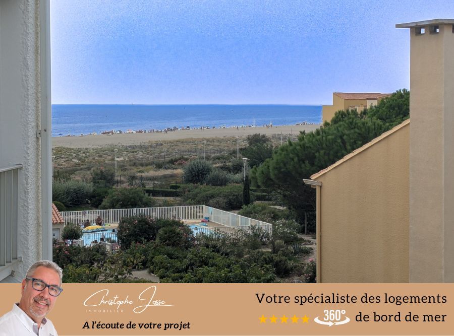 PORT LEUCATE Studio avec loggia fermée, vue mer et parking privé 2