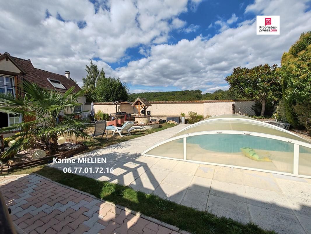 MUZY MUZY 27650 Maison individuelle de type longère, sans enfilade - 1 étage - 5 chambres - Dépendance aménagée - Piscine 8x4 chauffée et sécurisée - Garage - 395000  HAI 2