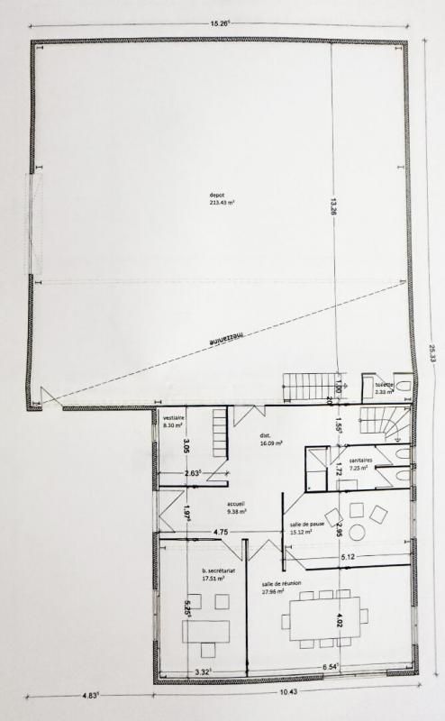 MONTBRISON 42600 MONTBRISON - MURS COMMERCIAUX LOUES 500 m² 2