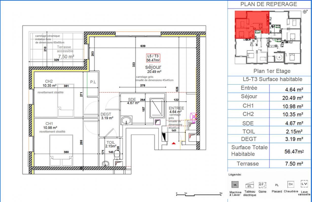 VETRAZ-MONTHOUX Appartement Vetraz Monthoux 3 pièce(s) 65.94 m2 2