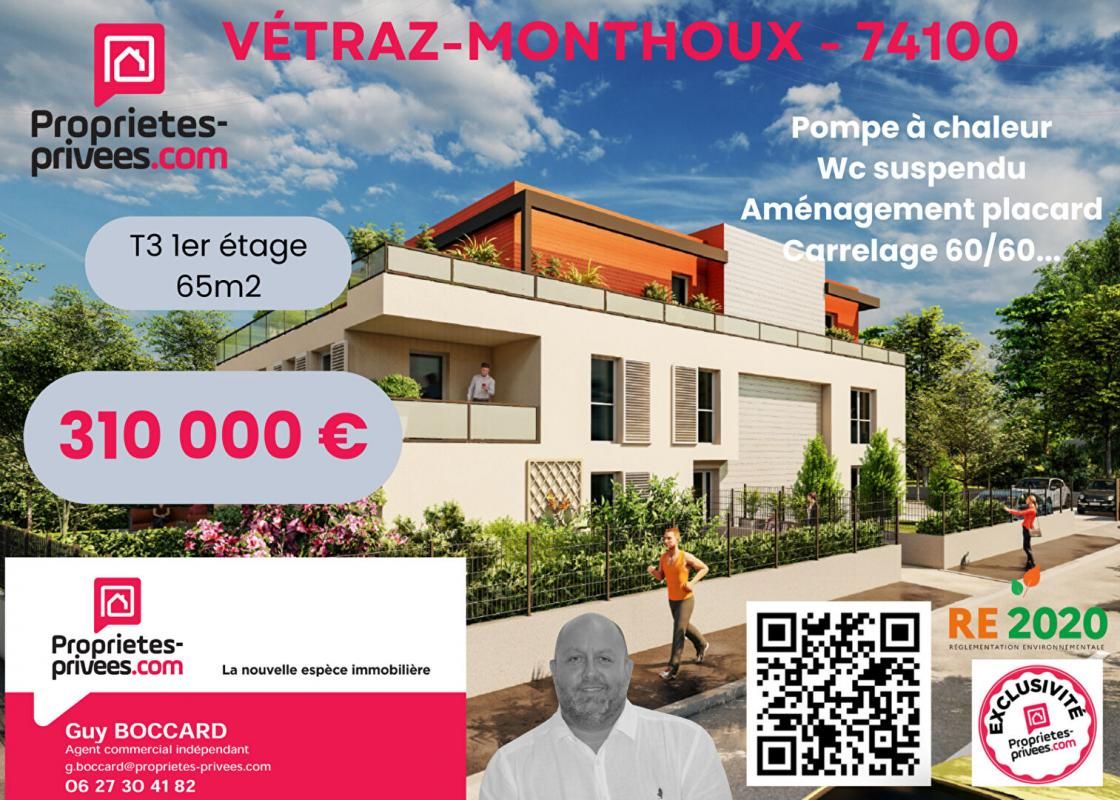 Appartement Vetraz Monthoux 3 pièce(s) 65.94 m2