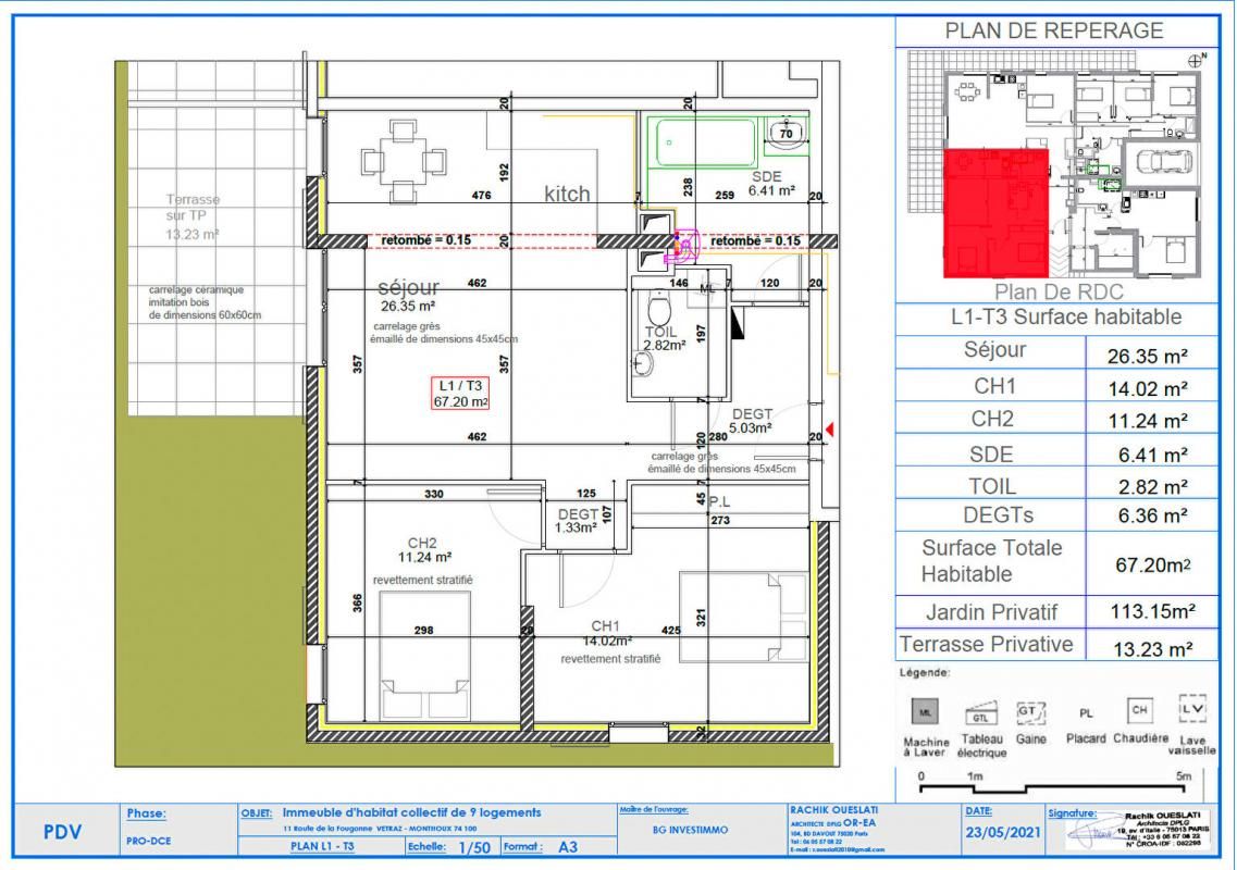 VETRAZ-MONTHOUX Appartement Vetraz Monthoux 3 pièce(s) 67.20 m2 2
