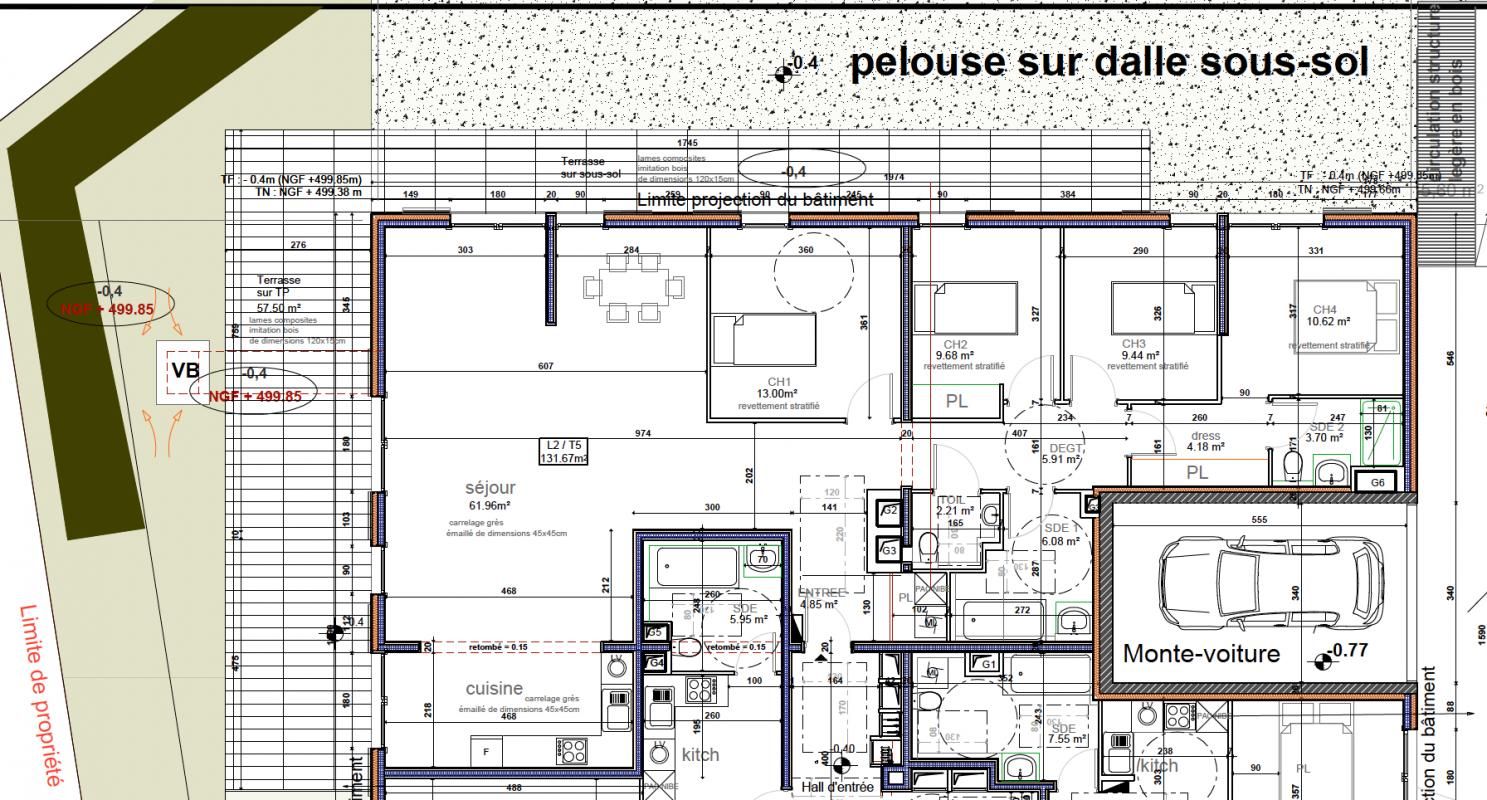 VETRAZ-MONTHOUX Appartement Vetraz Monthoux 5 pièce(s) 131 m2 + Terrasse + Jardin 2