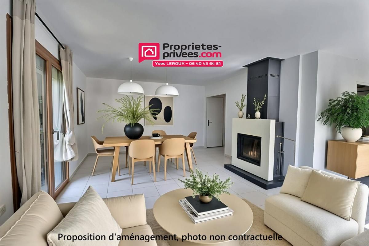 CHOISY Maison individuelle 5 pièces ,104 m² sur terrain 1100 m² piscinable 2