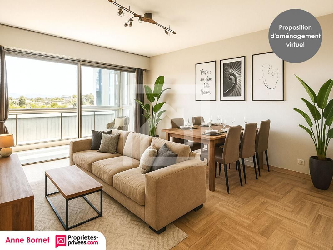LE CANNET Appartement 4 pièces 89 m2 avec 3 loggias, parking au sous-sol 3