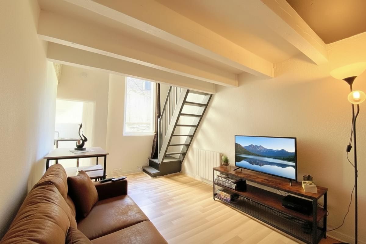 NIMES 30. GARD. Nîmes. Appartement 36 m² meublé avec mezzanine dans l'écusson 2