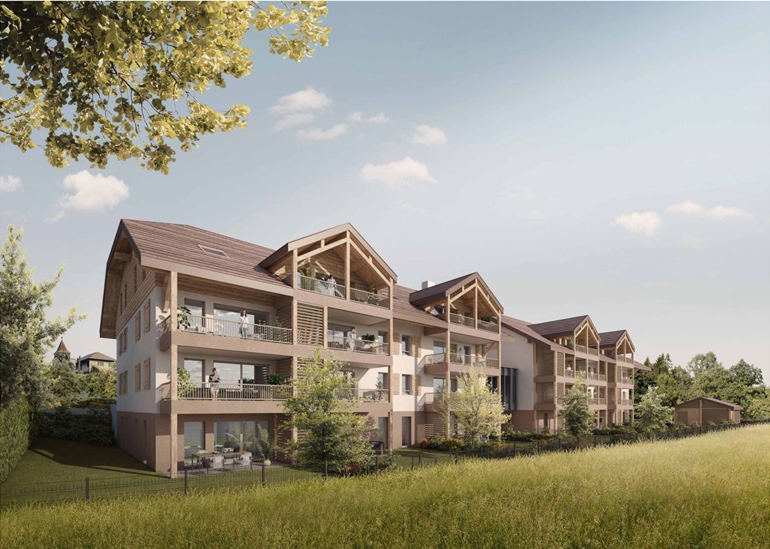 FETERNES FETERNES T4 77 m² dernier étage vue lac panoramique, garage et stationnement (74500) 2