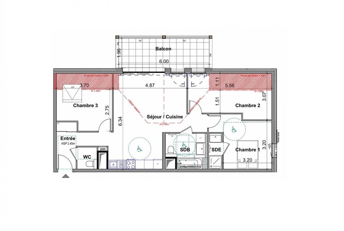 FETERNES FETERNES T4 77 m² dernier étage vue lac panoramique, garage et stationnement (74500) 3