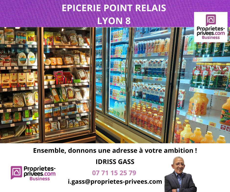 69008 LYON - ALIMENTATION, Epicerie équipée avec point relais