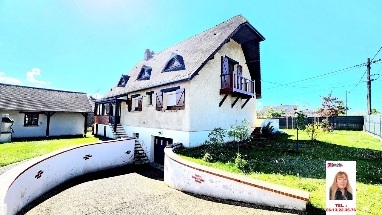 Courcelles Sur Seine, Maison sur sous-sol total de 150 m2 - 5 chambres  + garage exterieur - sur un terrain plat de  716 m2 -  Prix :  275.300