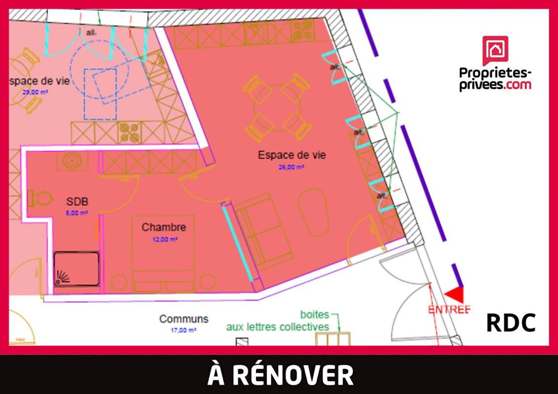AMIENS Plateaux à rénover en grand loft Duplex 140 m2 - Amiens Saint- Maurice 4