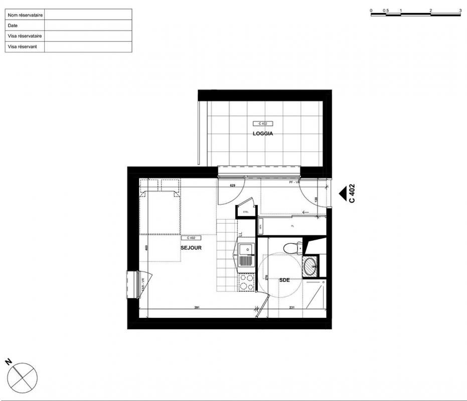 LANNION Vente Studio 28,35 m², dernier étage, Lannion ( 22300) 3