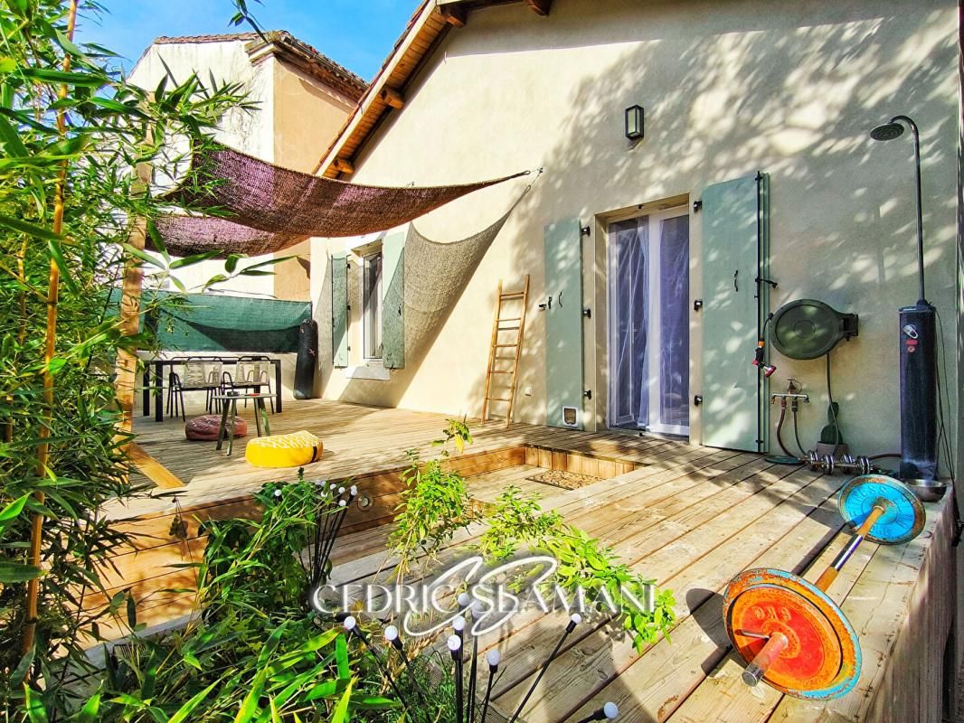 CARCASSONNE MAISON PLAIN PIED 70 M2, 2 CHAMBRE, CUISINE AMERICAINE, SALON CATHEDRALE, SALLE D EAU, WC, JARDIN, GARAGE 3
