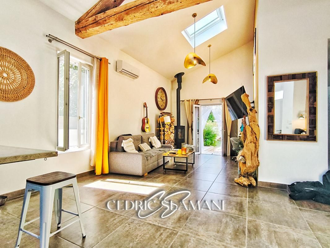 CARCASSONNE MAISON PLAIN PIED 70 M2, 2 CHAMBRE, CUISINE AMERICAINE, SALON CATHEDRALE, SALLE D EAU, WC, JARDIN, GARAGE 4