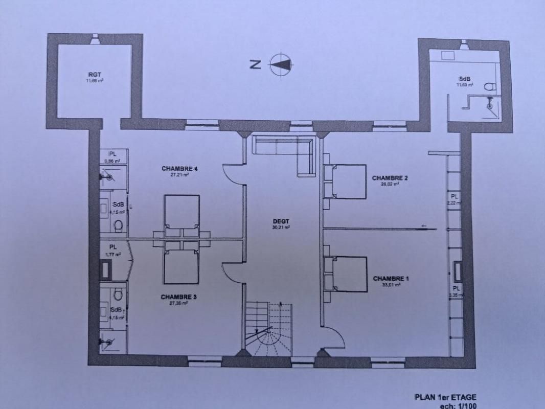 SAINT-MARTIN-EN-BRESSE Demeure de prestige  15 pièce(s) 522 m2 3
