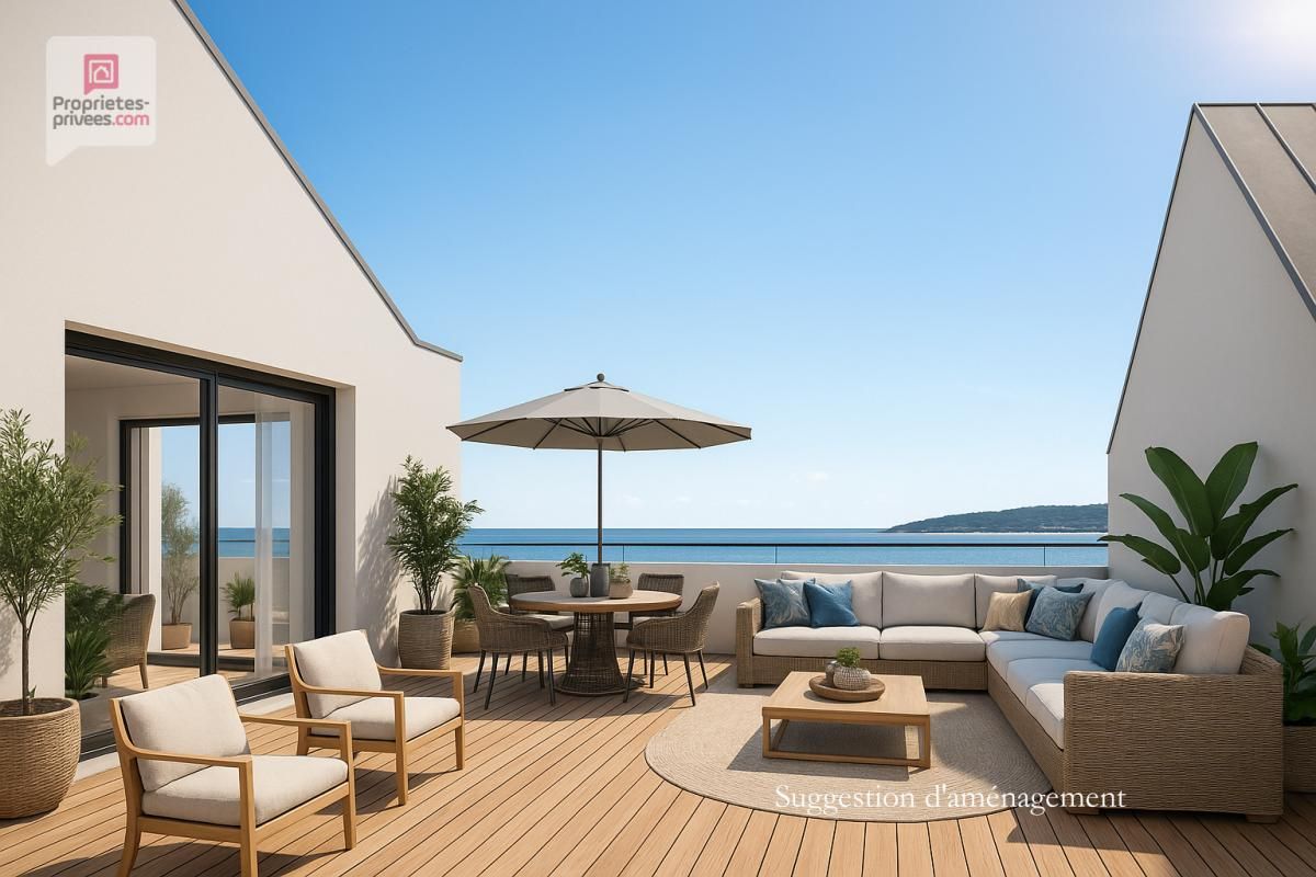 PERROS-GUIREC Vente appartement T4 au dernier étage,115 m², vue mer, terrasses, Perros-Guirec (22700) 2