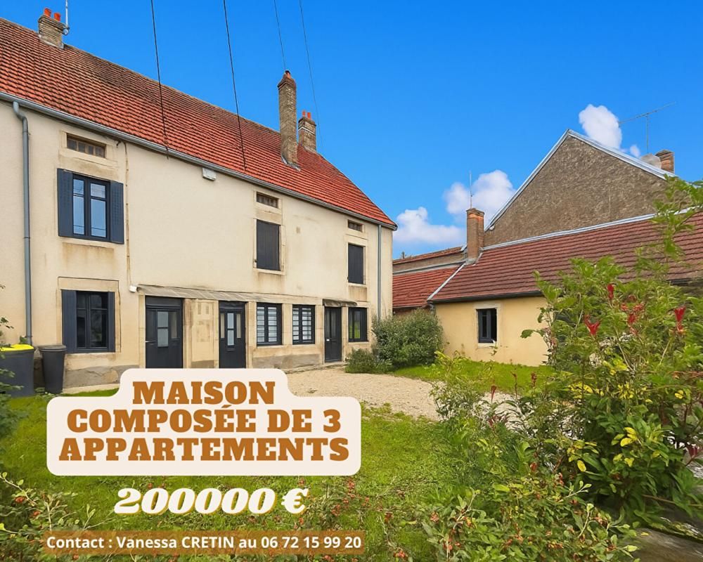 70120 - LAVONCOURT - Maison avec 3 appartements - Prix : 200000  honoraires charge vendeur