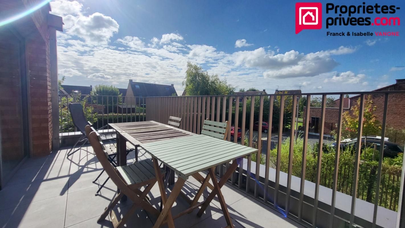 PREMESQUES Appartement T3 récent - 73m² - balcon - place de parking - garage 1