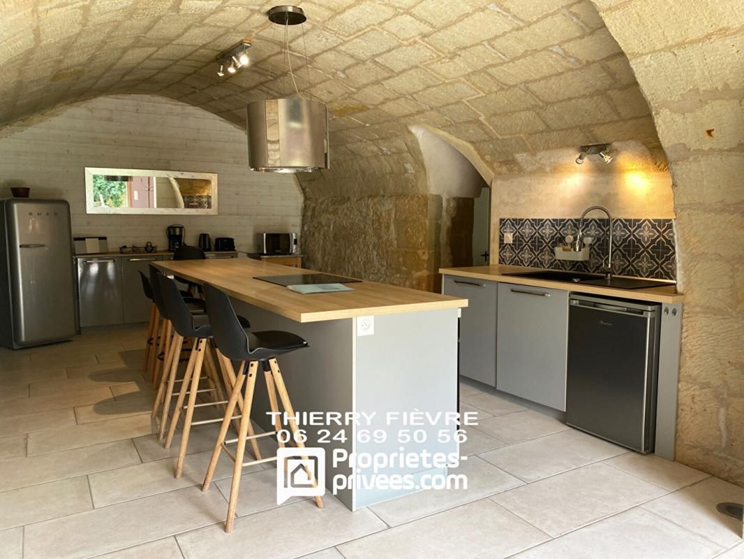 CHACE Bellevigne Les Chateaux 49400 - Maison semi troglodytique de 114 m2  sur un terrain de 485 m2 4