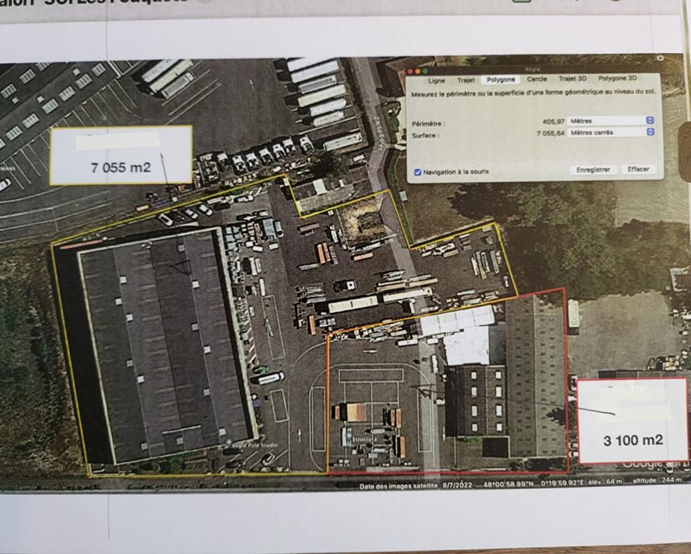 LE MANS Entrepôt /batiments industriels/ logistique 3400 m² 3
