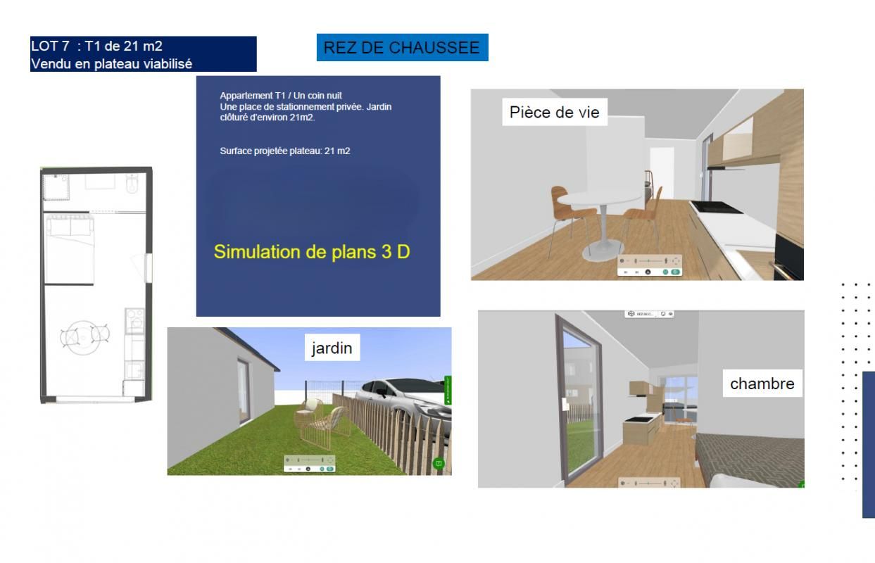 LES HERBIERS A Vendre Les Herbiers centre ville en Exclusivité, Plateau viabilisé de 24 m2 environ à aménager 2