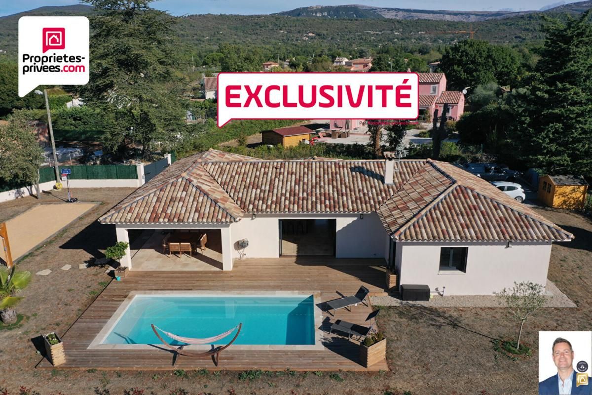 SAINT-CEZAIRE-SUR-SIAGNE VILLA CONTEMPORAI?NE RECENTE D'ENVIRON 140 M2 AVEC PISCINE, GARAGE et TERRAIN PAYSAGER DE 1700 M2 1