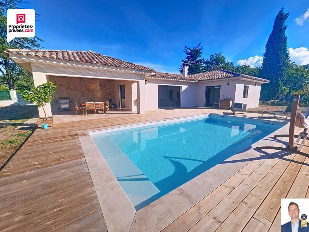 SAINT-CEZAIRE-SUR-SIAGNE VILLA CONTEMPORAI?NE RECENTE D'ENVIRON 140 M2 AVEC PISCINE, GARAGE et TERRAIN PAYSAGER DE 1700 M2 4