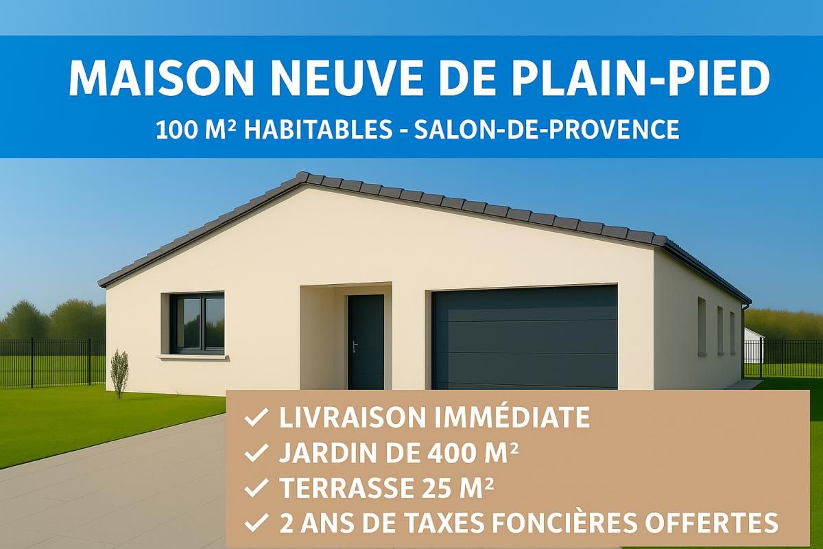 SALON-DE-PROVENCE Maison neuve à vendre Salon de Pce 100m² 2