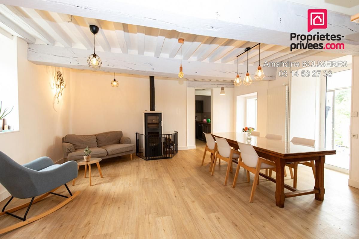 MAISON 4 CHAMBRES- GEOTHERMIE- DEPENDANCES- CAMPAGNE- 140M² - 259 990 HAI - 4 600 M² TERRAIN