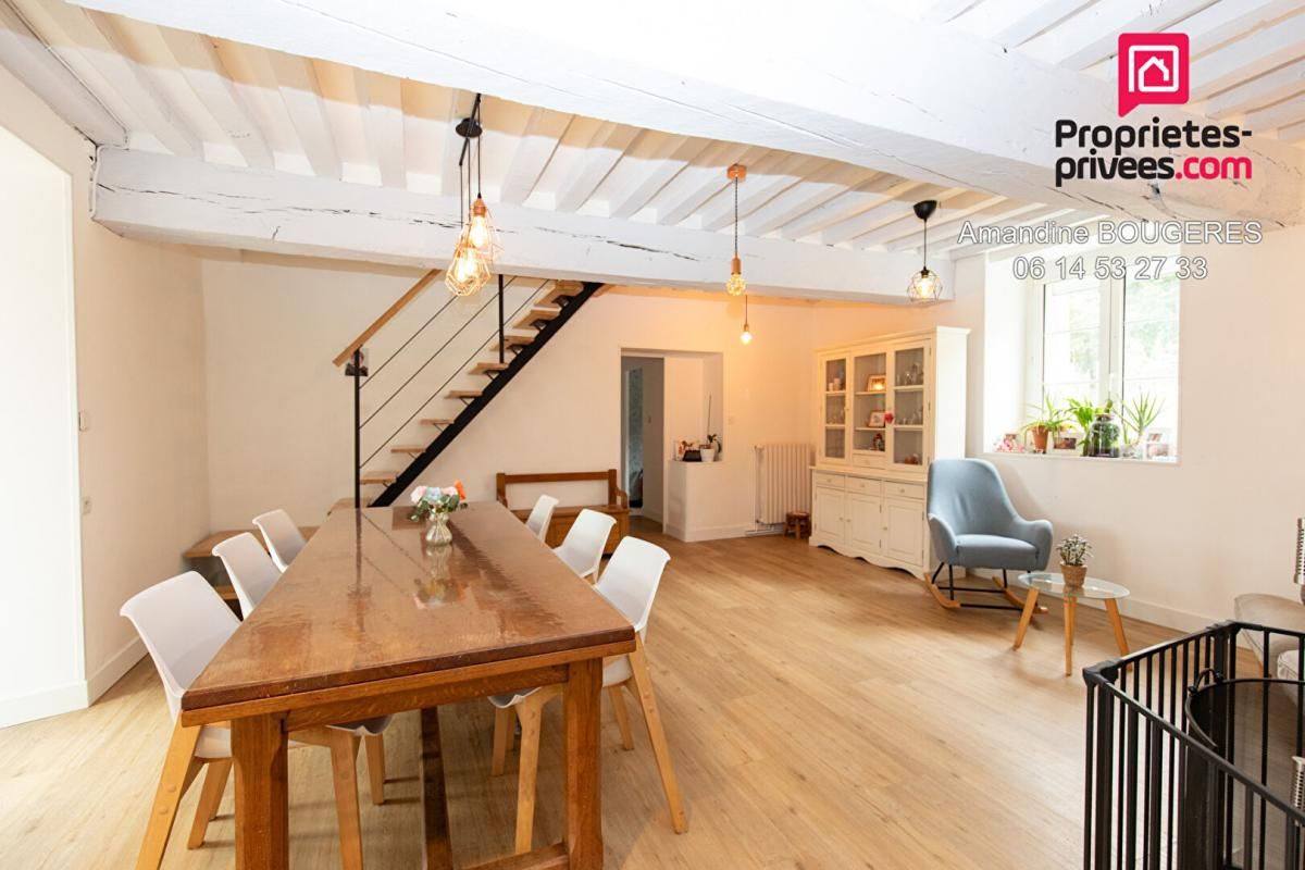 DOMALAIN MAISON 4 CHAMBRES- GEOTHERMIE- DEPENDANCES- CAMPAGNE- 140M² - 259 990 HAI - 4 600 M² TERRAIN 2