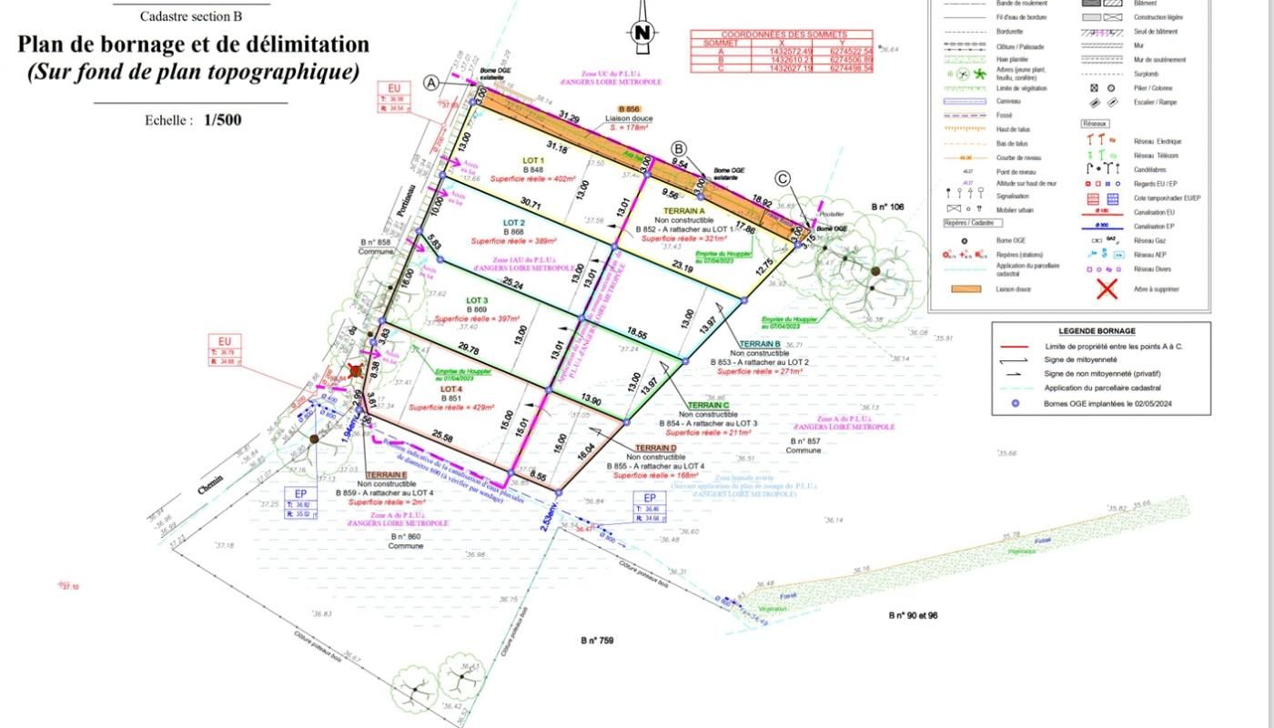 SCEAUX-D'ANJOU Terrain Feneu 608 m2 3