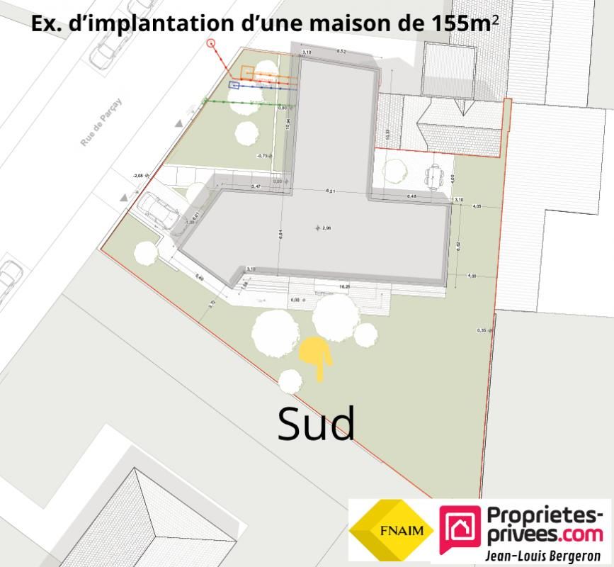 TOURS Terrain viabilisé- Ste-Radegonde - Pour projet neuf ou rénovation maison 2