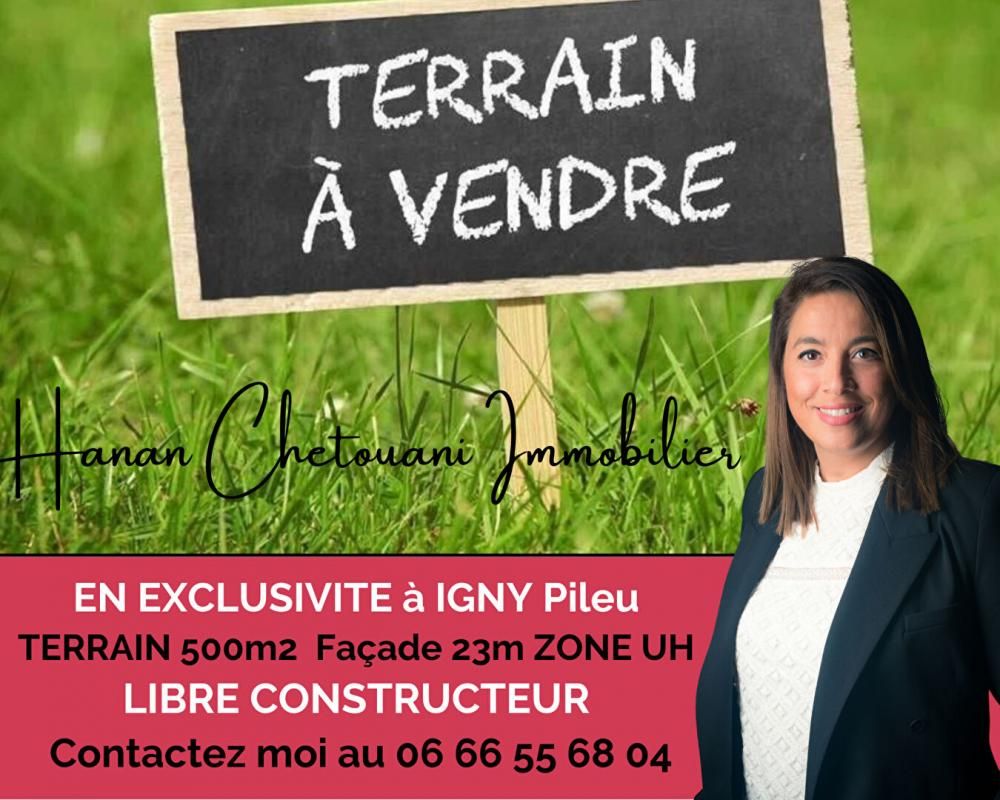 IGNY Terrain Igny 500 m2 Façade 23m 1
