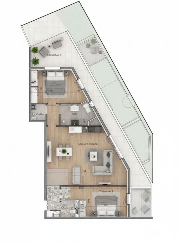 CANET-EN-ROUSSILLON Appartement lumineux avec vaste extérieur. Entre mer et centre-ville ! 2