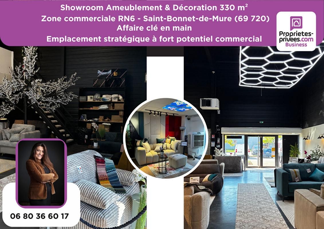 SAINT-BONNET-DE-MURE SAINT BONNET DE MURE - Ameublement & Décoration CLÉ EN MAIN, Axe Zone commerciale RN6 3